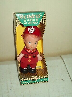 Vintage 1966 Hee Wees Fireman Doll Uneeda Doll Co.british Hong Kong